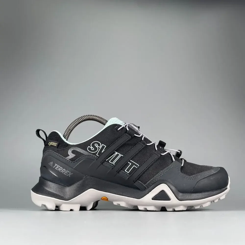 Adidas Terrex SWIFT R2 Goretex Women's 8 Black Hiking Shoes Athletic Sneaker NEW
